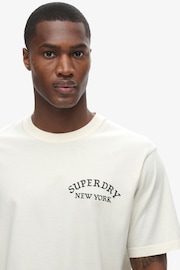 Superdry White 100% Cotton Tattoo Graphic Loose T-Shirt - Image 3 of 6