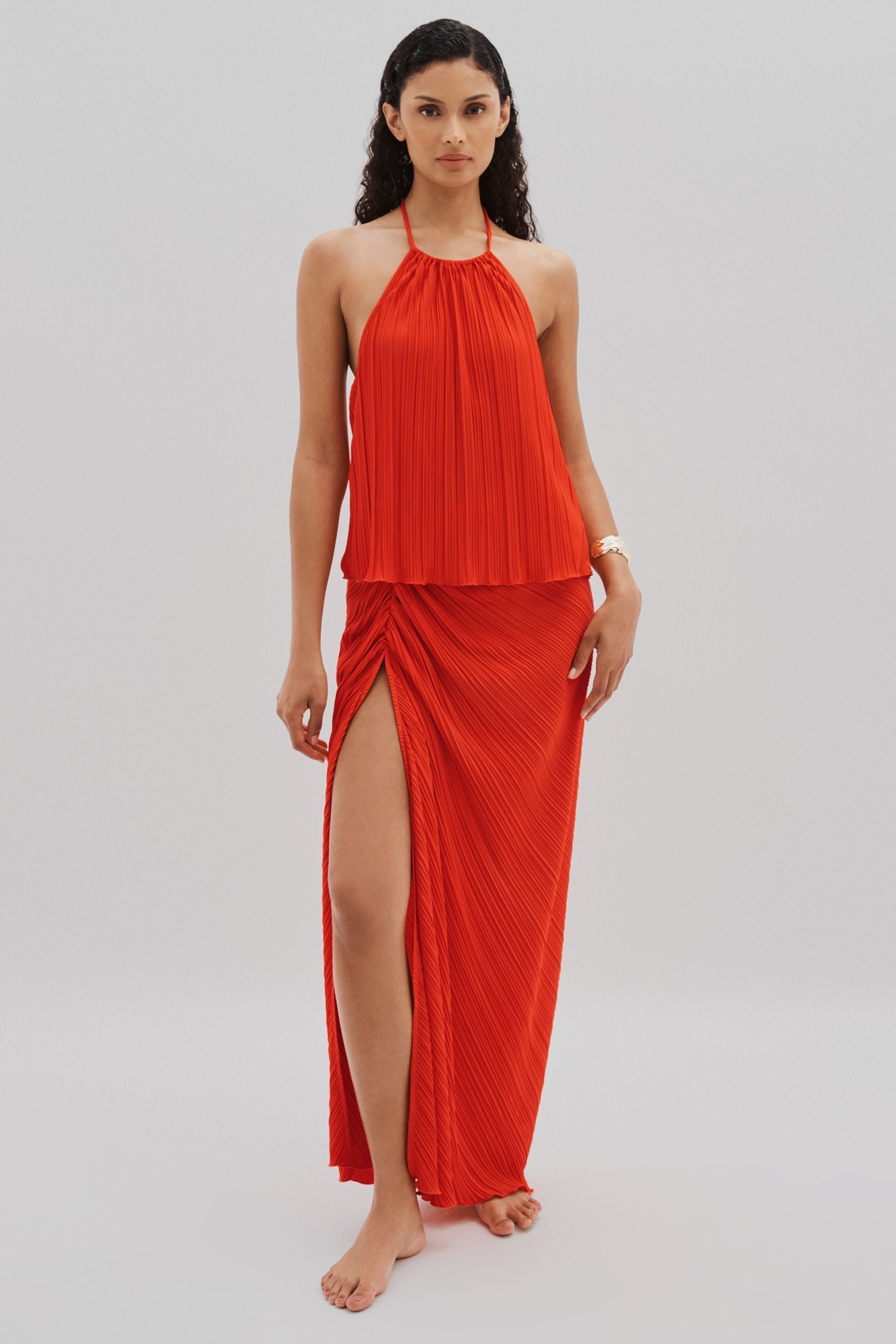 Buy Good American Red Good American Plisse Sarong from the Next UK online shop