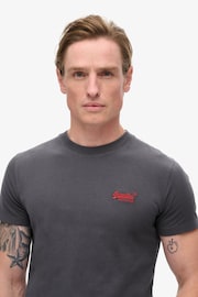 Superdry Graphite Black Red Vintage Embroidered T-Shirt - Image 3 of 5