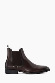 Dune London Brown Chrome Mandatory Plain Toe Chelsea Boots - Image 1 of 5