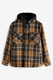 Black Check Hooded Shacket - Image 12 of 14