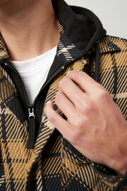 Black Check Hooded Shacket - Image 5 of 14