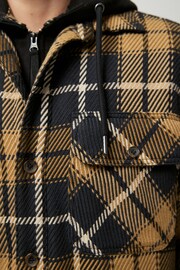 Black Check Hooded Shacket - Image 6 of 14