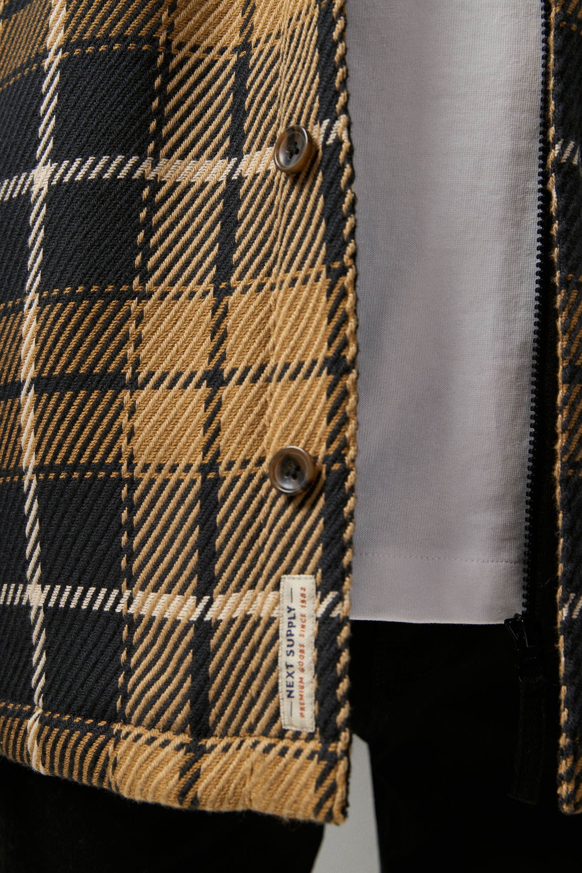 Black Check Hooded Shacket - Image 8 of 14