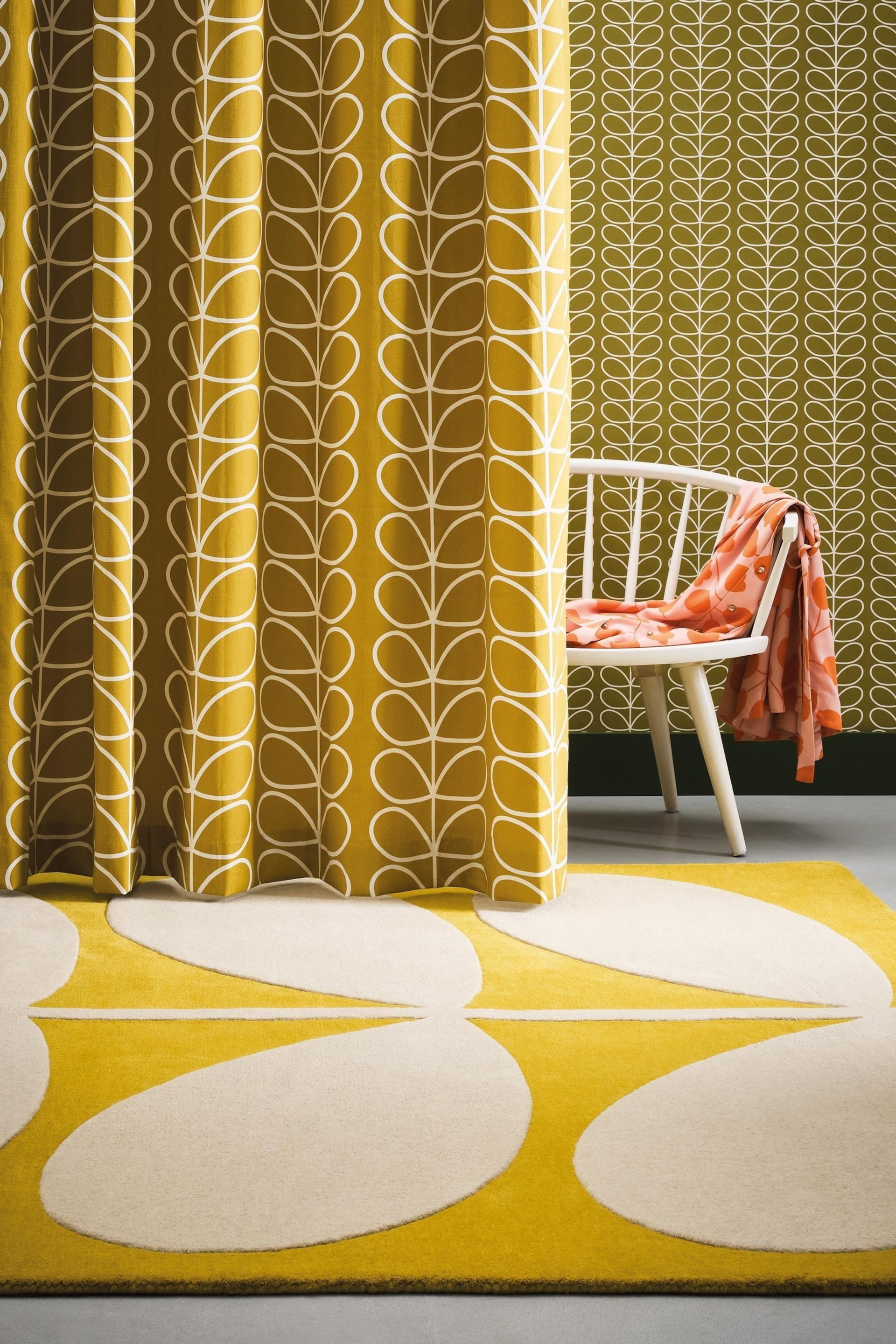 Orla Kiely Yellow Stem Rug - Image 1 of 4