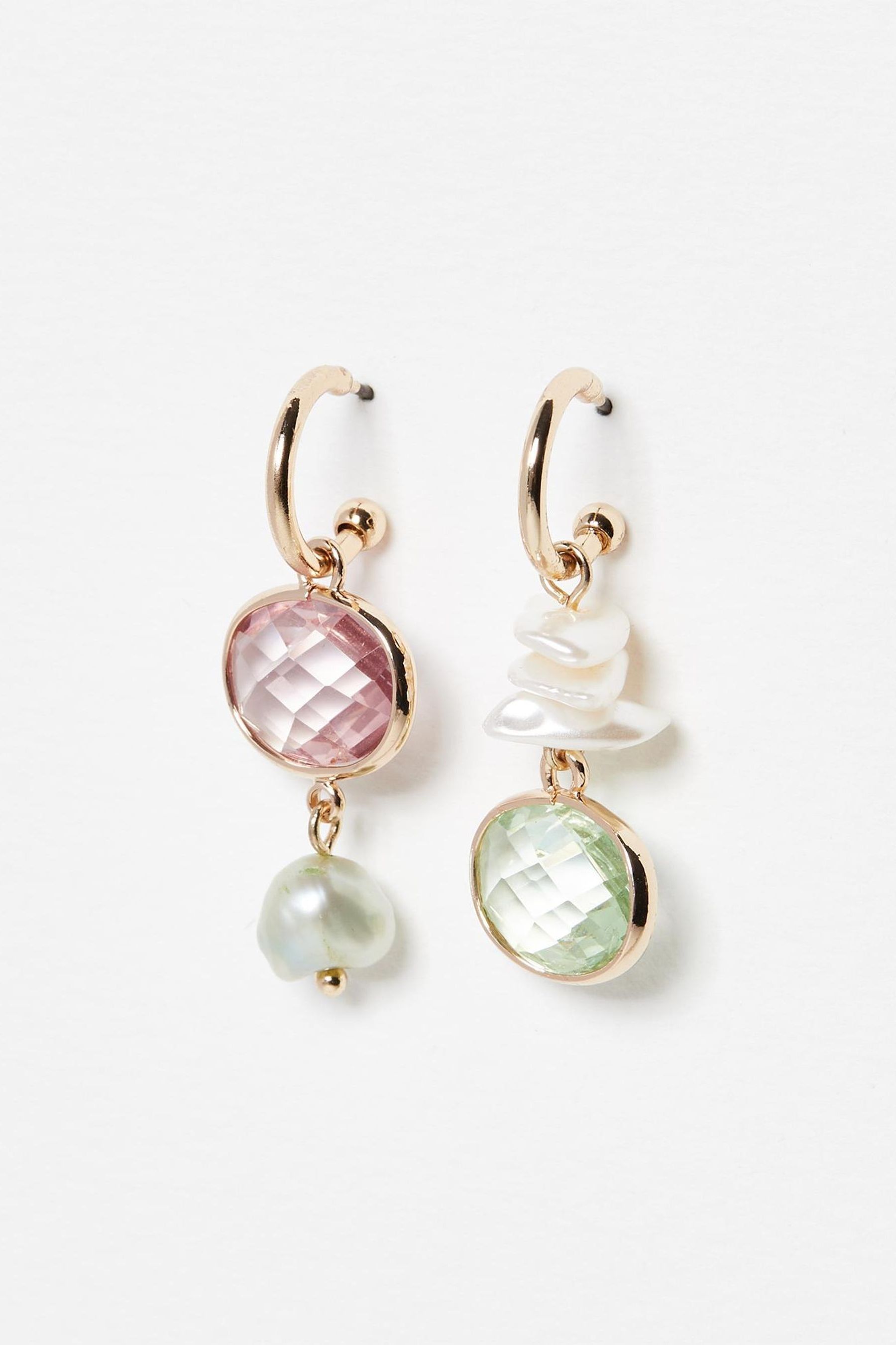 Oliver bonas pearl earrings top