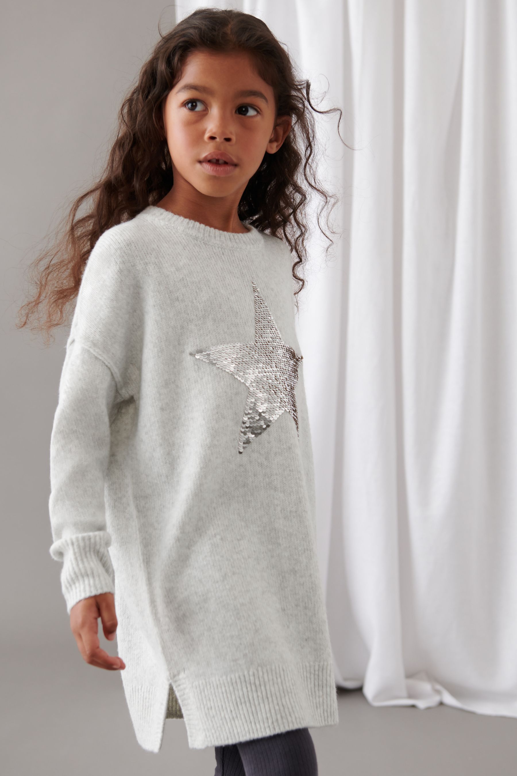 Next grey star jumper shop