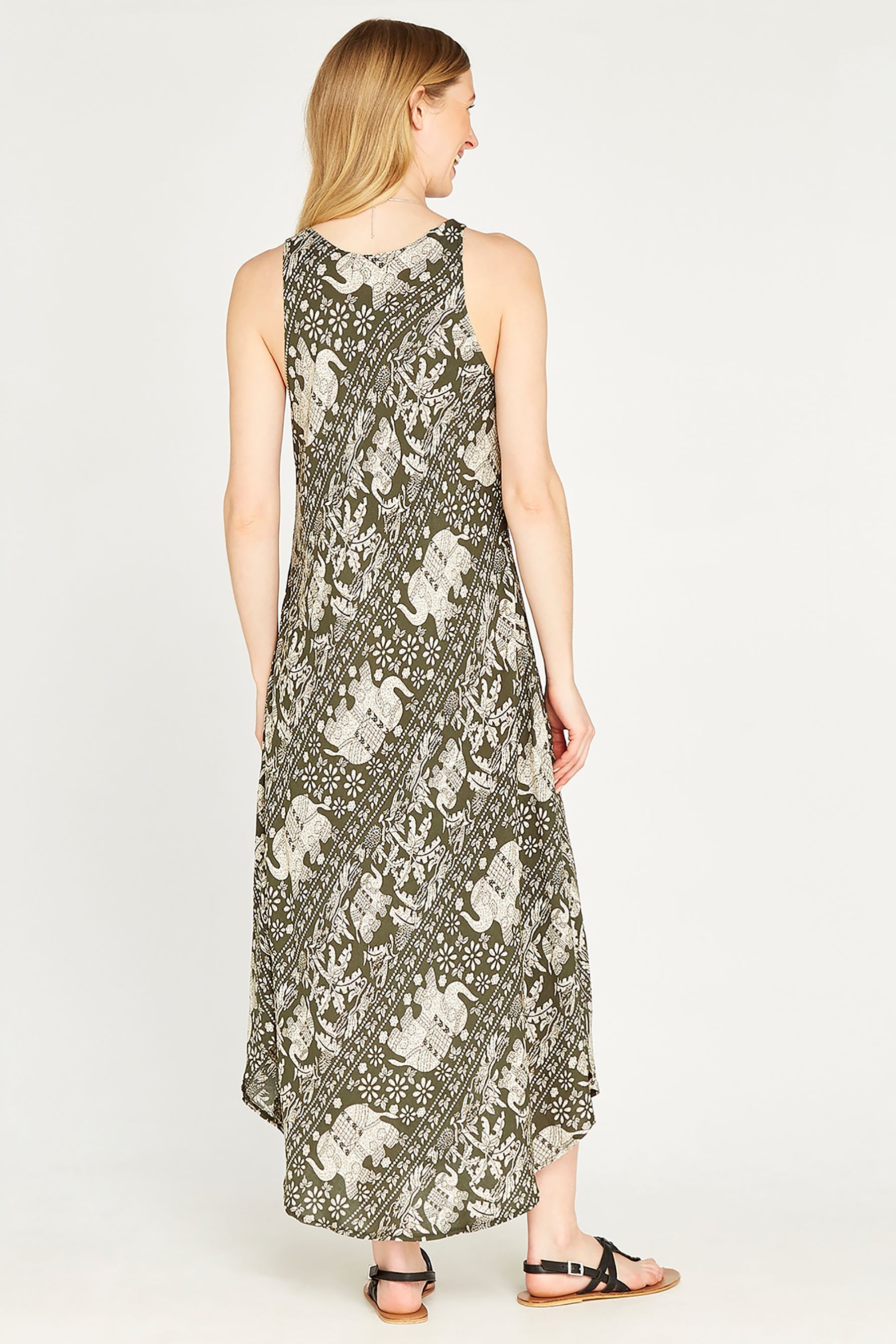 Apricot tribal dress top