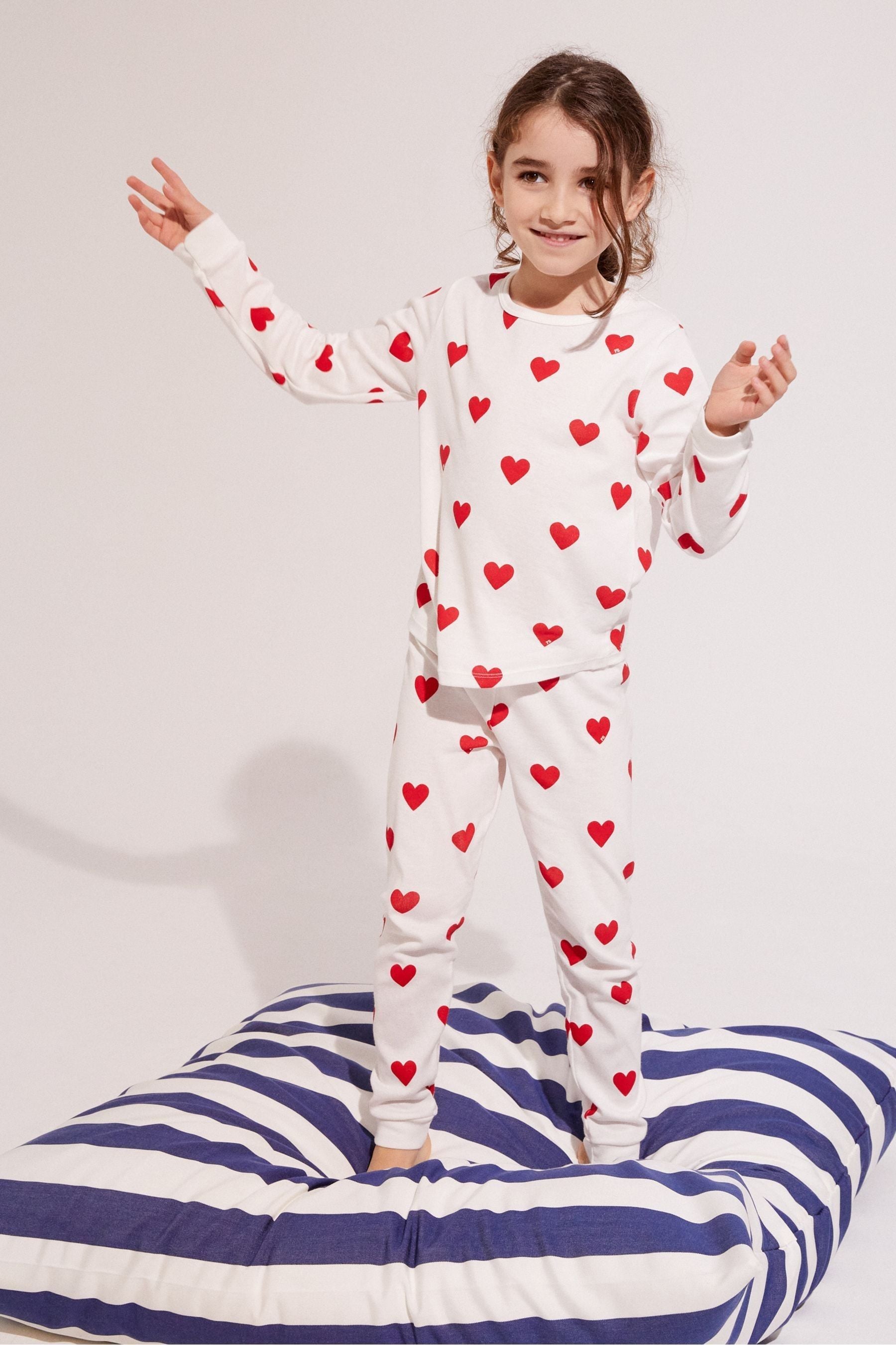Love heart pyjamas next discount