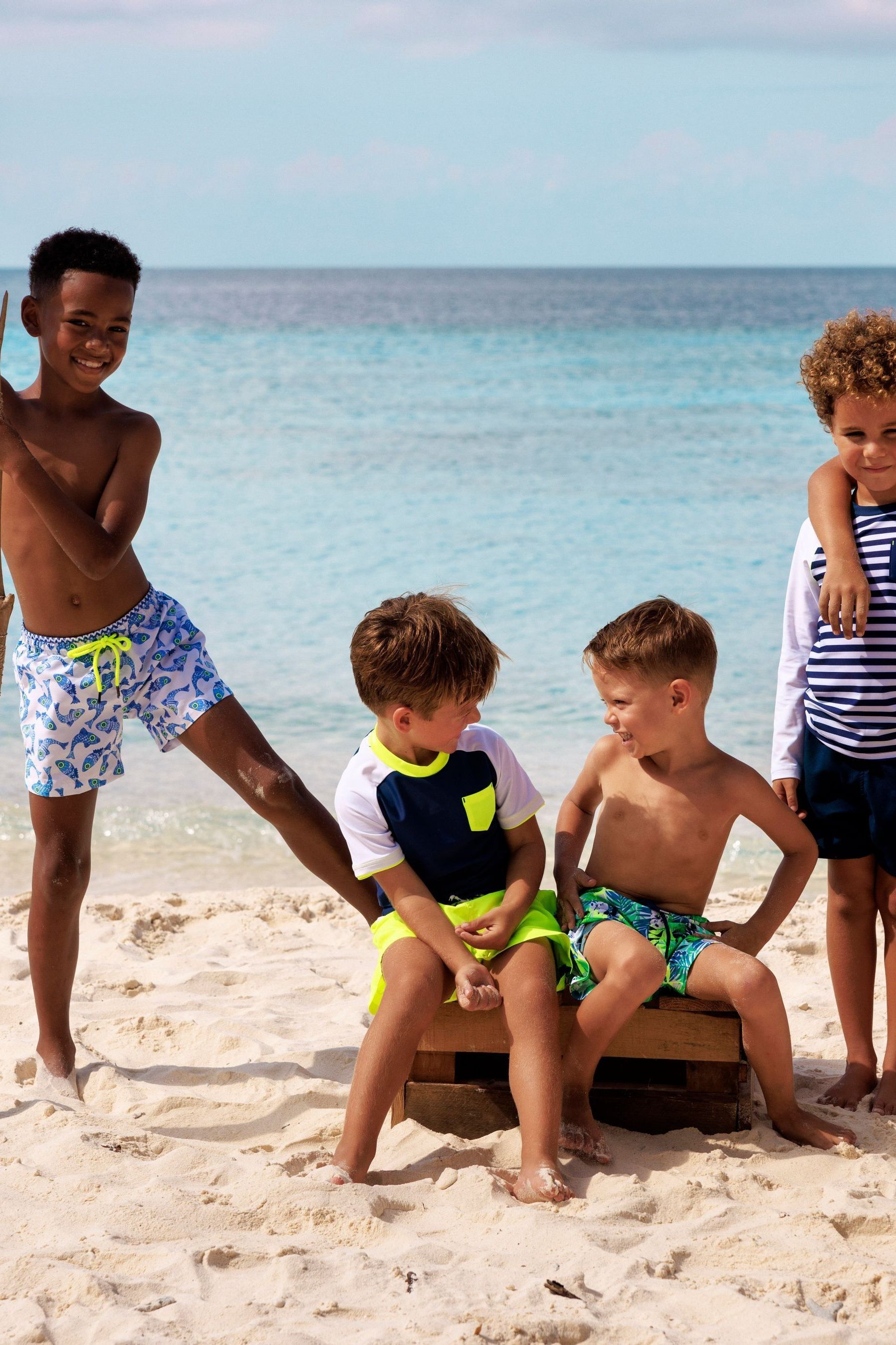 Buy Boys Hawaii Swim Shorts from the Next UK online shop