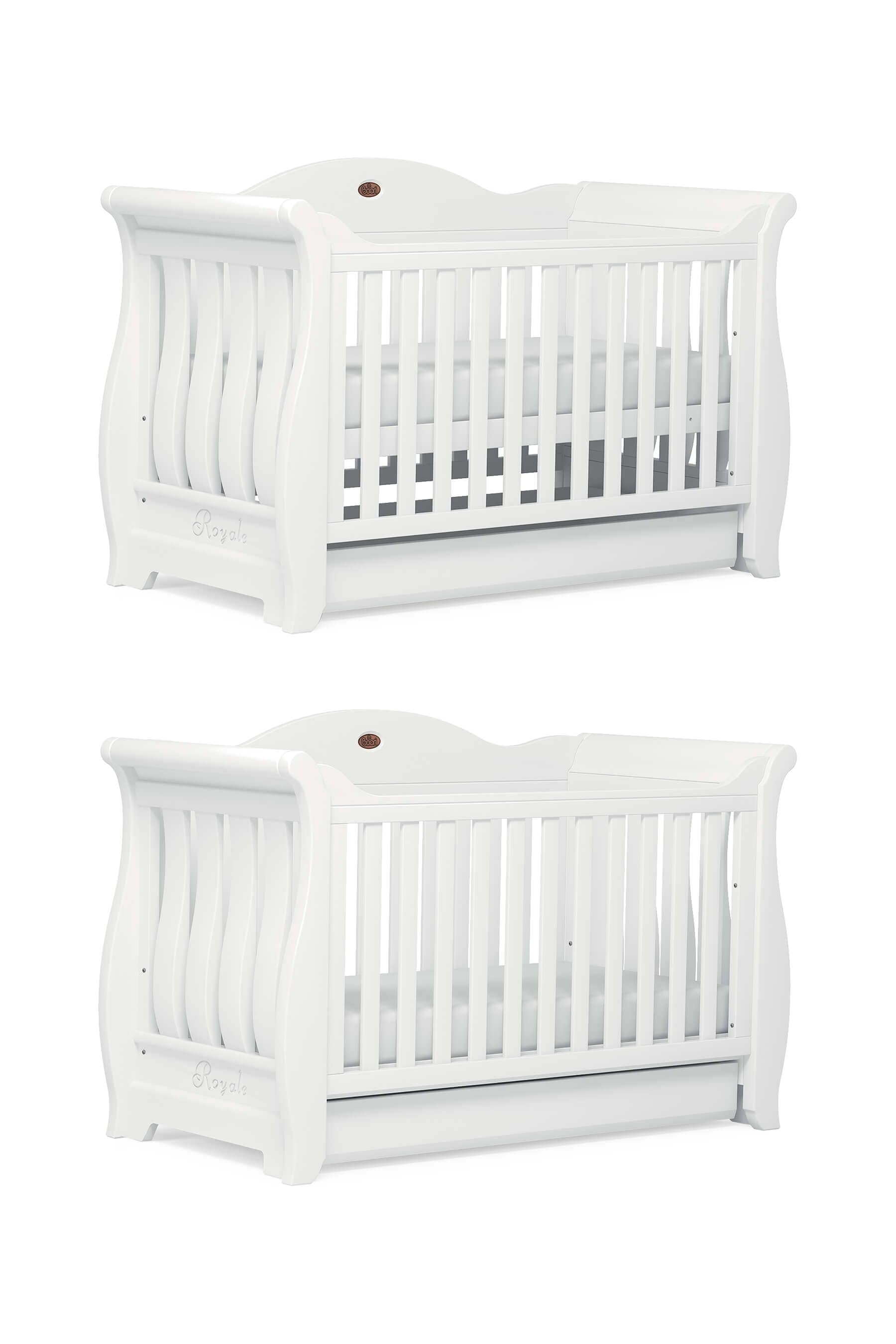 Buy Boori White Sleigh Cot Bed from the Next UK online shop