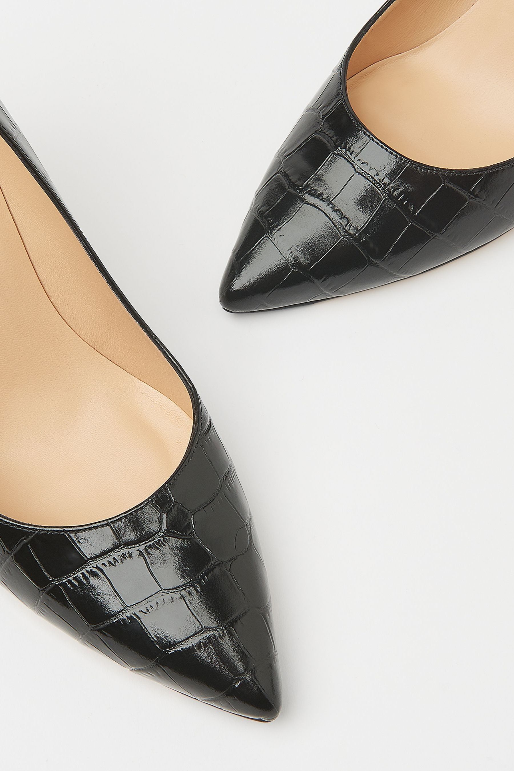 Buy LK Bennett Black Floret Pointed Toe Courts from the Next UK