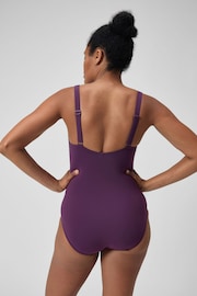 Speedo Purple Womens Shaping Printed Luna Elustre 1 Piece Swimsuit - Image 2 of 8