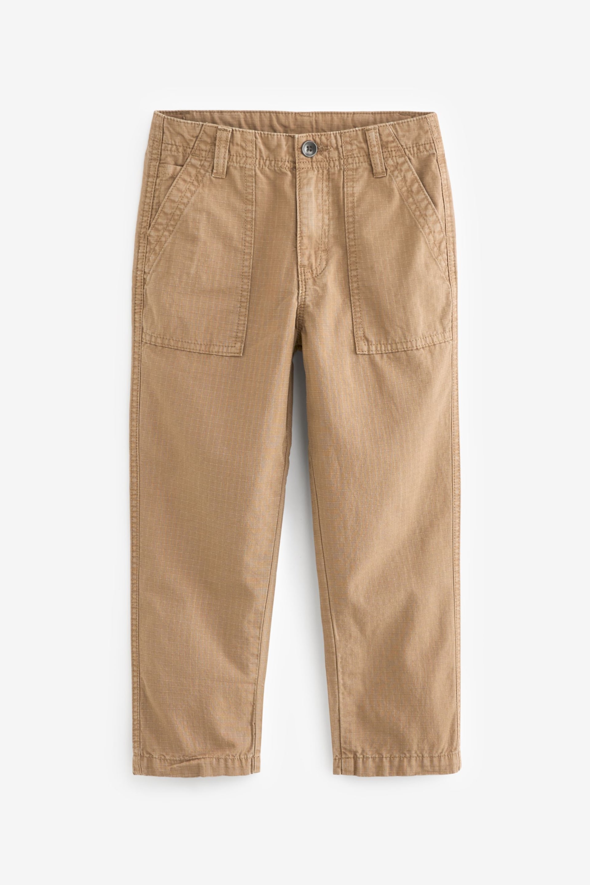 Tan Brown Ripstop Utility Trousers (3-16yrs) - Image 1 of 4