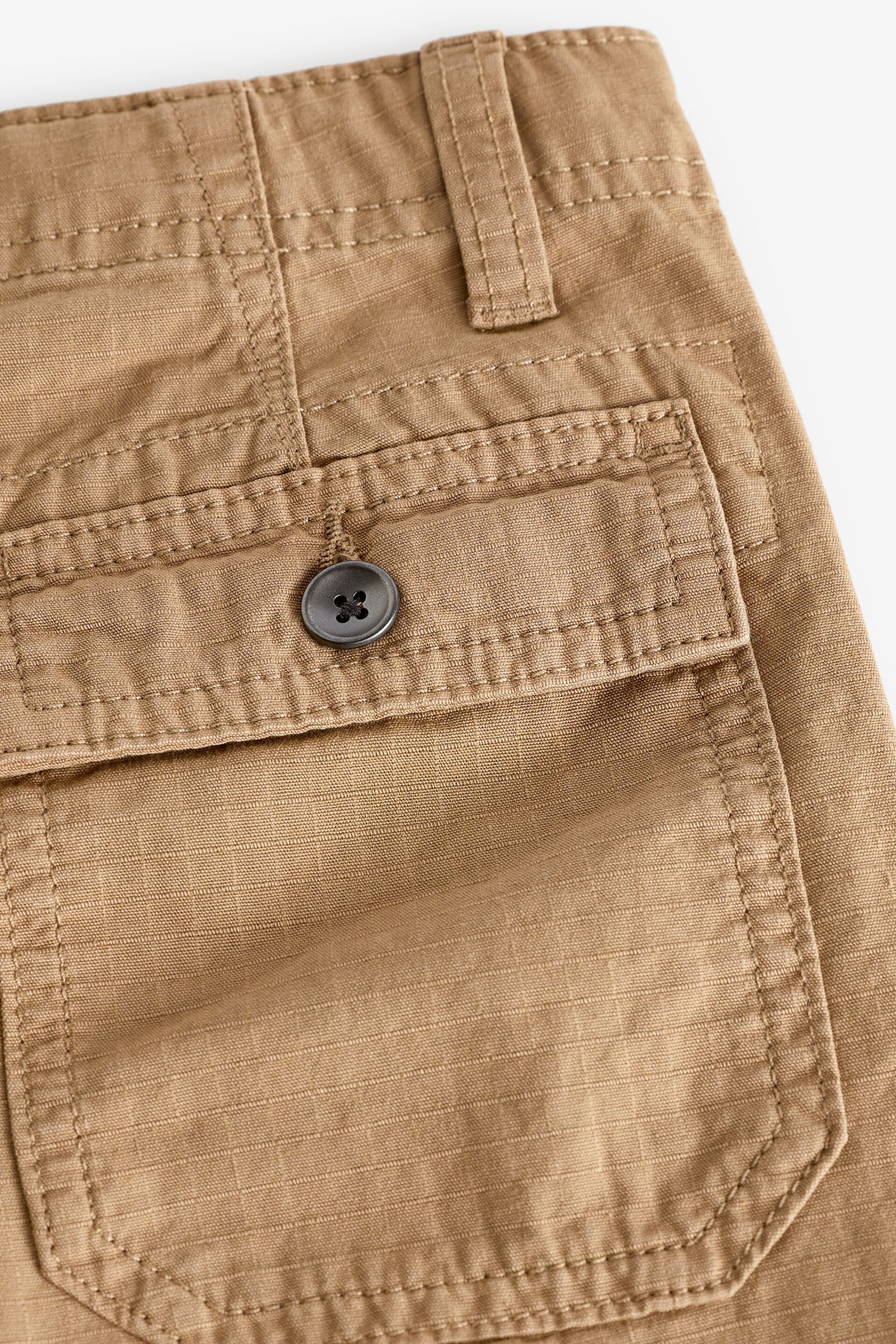 Tan Brown Ripstop Utility Trousers (3-16yrs) - Image 4 of 4