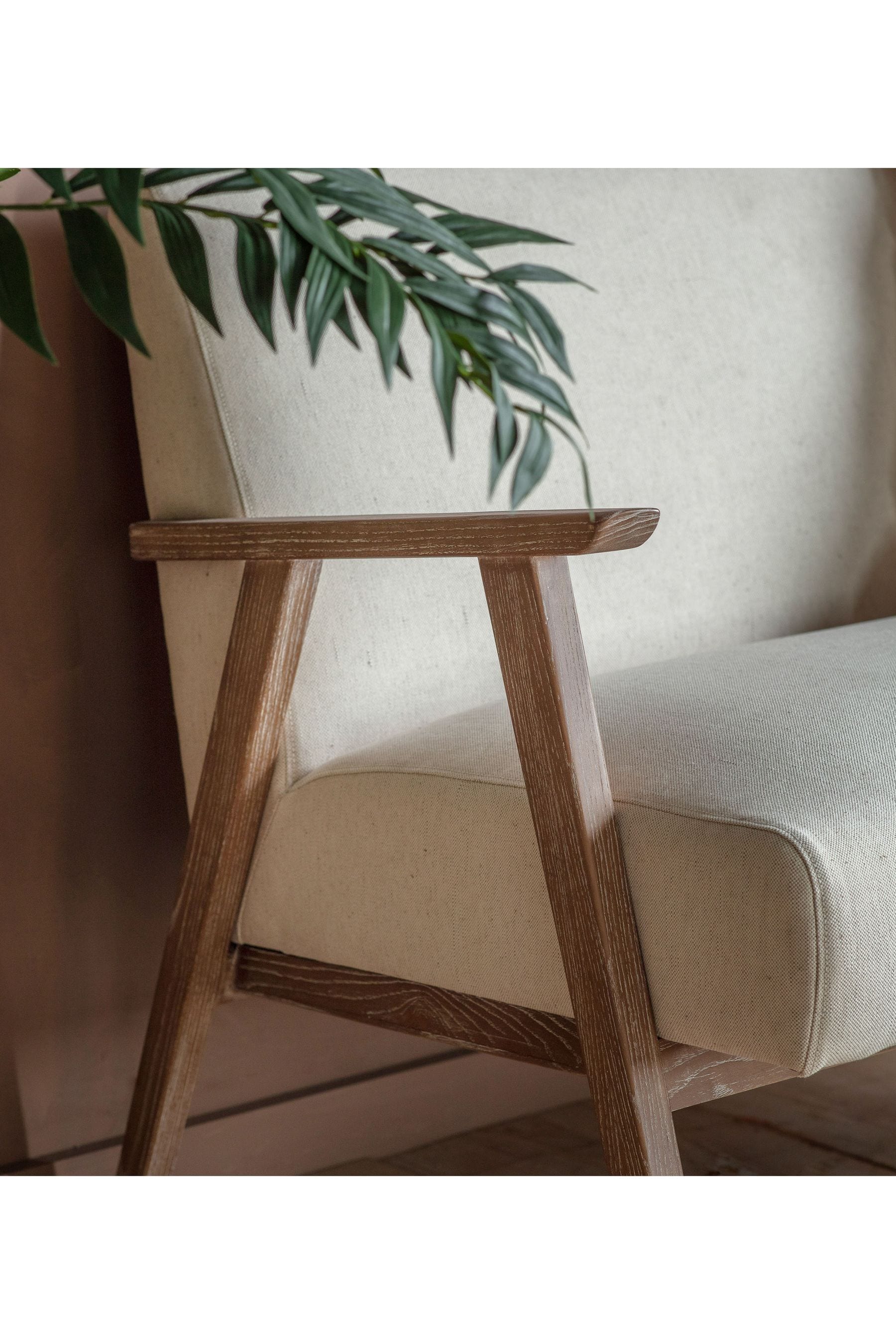 Neyland armchair store natural linen