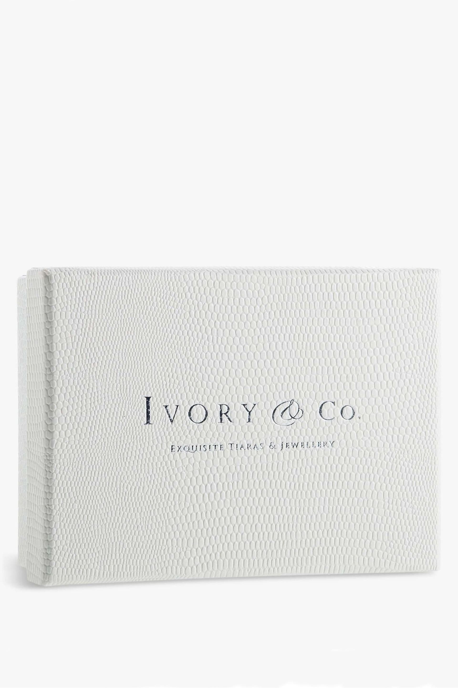 Ivory & Co Silver Snowdrop Pretty Ceramic Floral Clip - Image 5 of 5