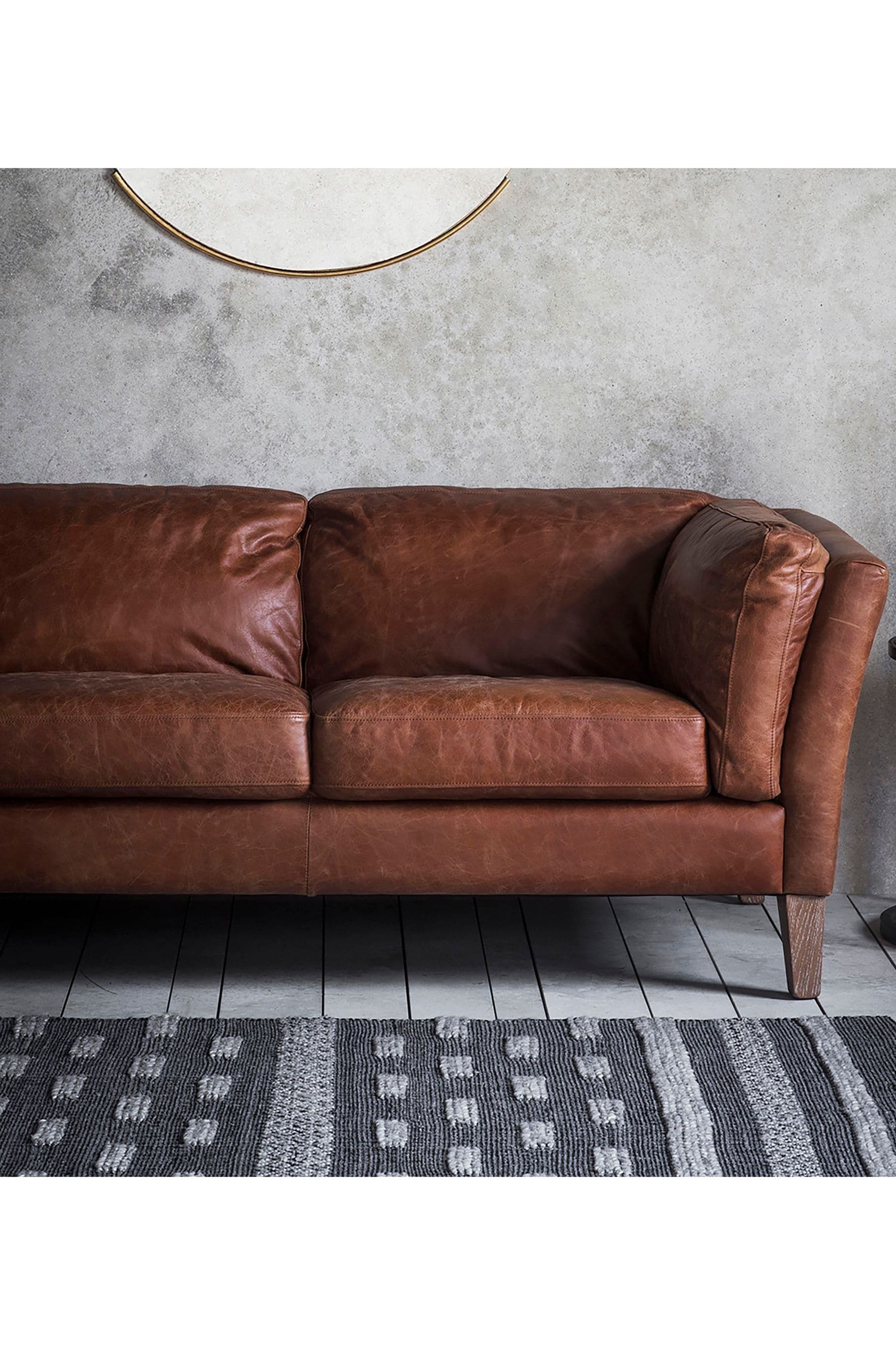 Next 2 sale seater leather sofa