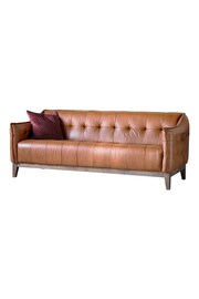 Gallery Home Brown Vintage Leather Ecclestone Sofa - Image 6 of 6