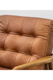 Gallery Home Vintage Brown Humber Leather Armchair - Image 4 of 6