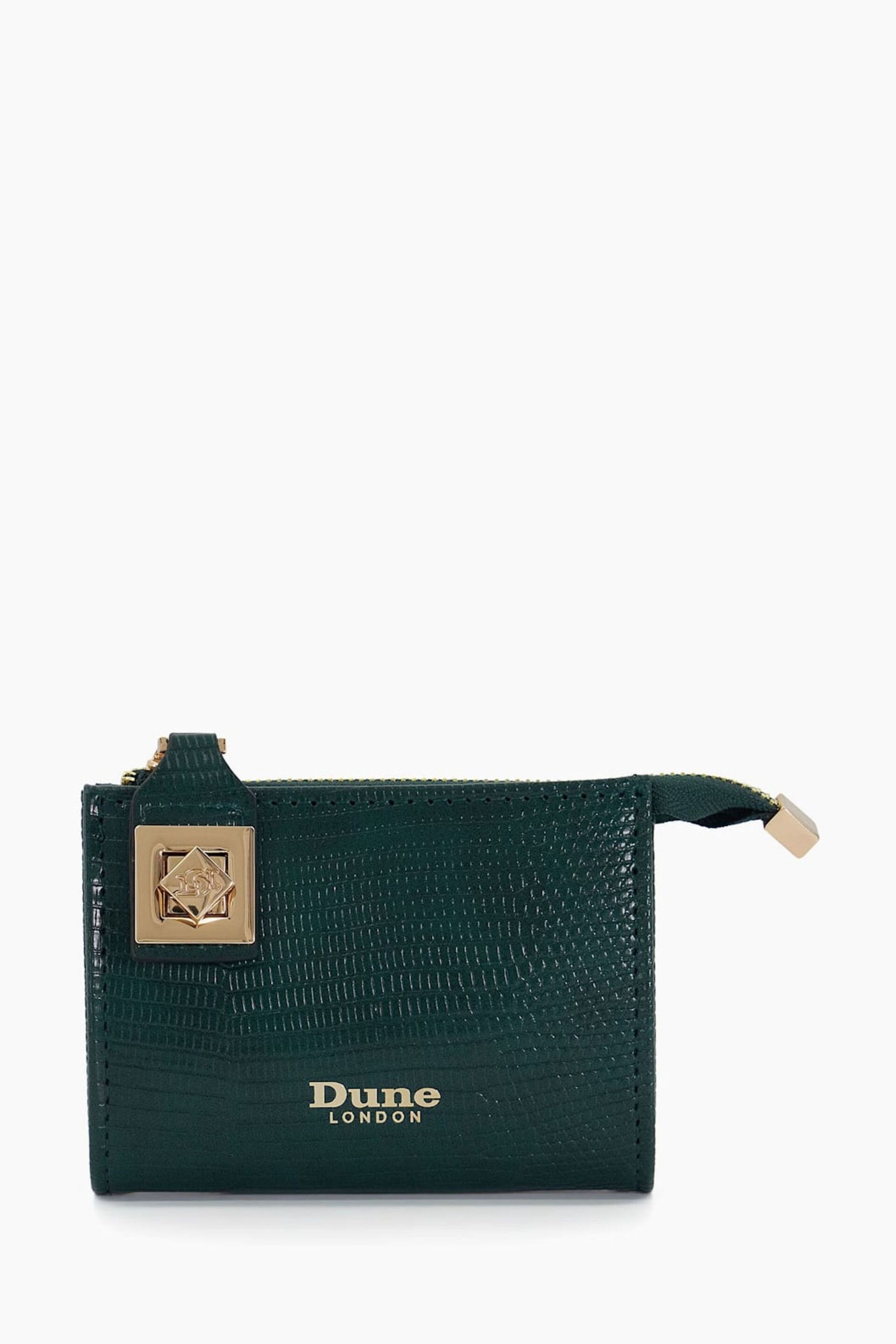 Dune London Green Koined Turnlock Cardholder - Image 1 of 7