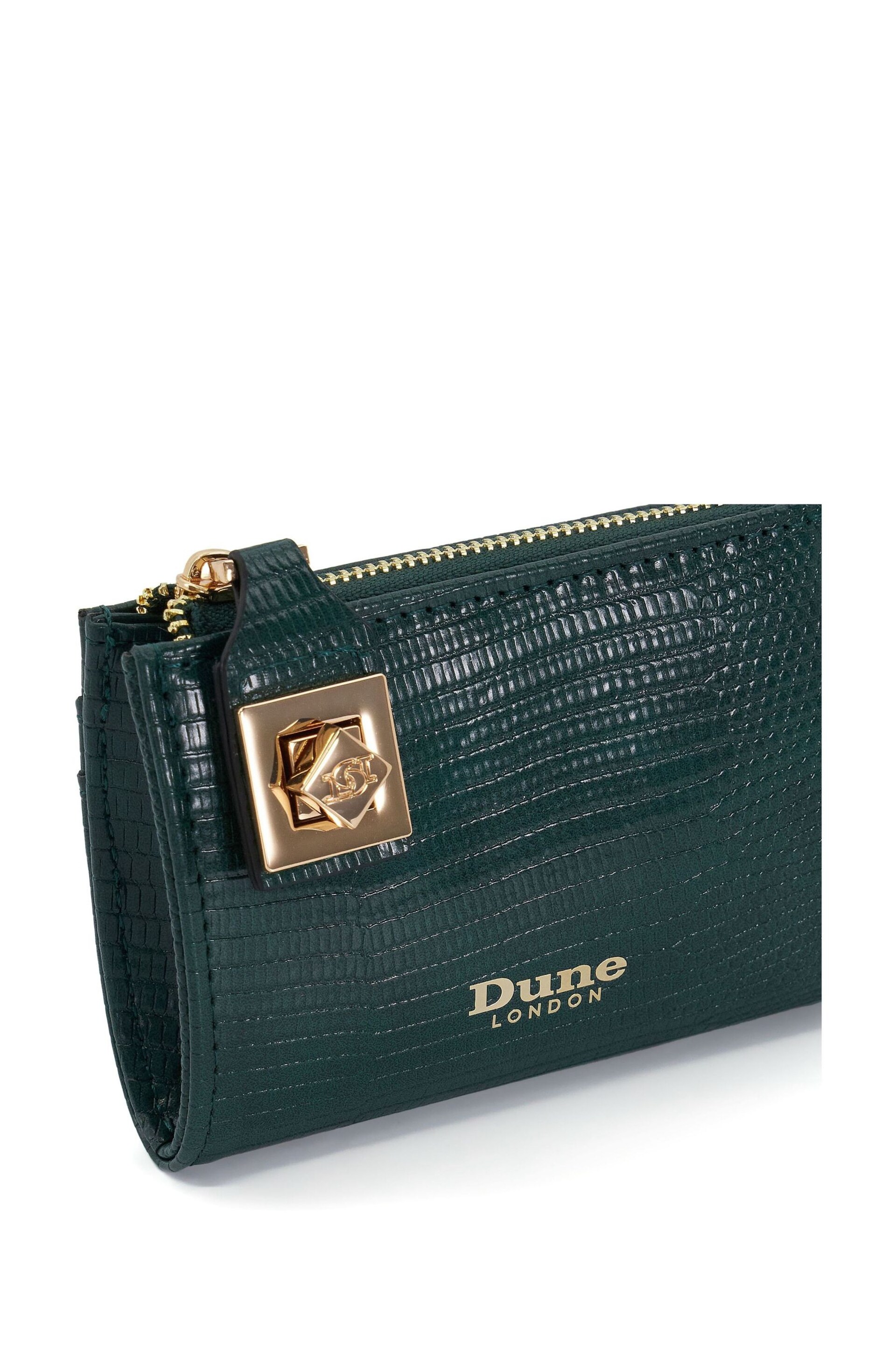 Dune London Green Koined Turnlock Cardholder - Image 6 of 7