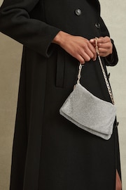 Reiss Silver Soho Embellished Chainmail Shoulder Bag - Image 2 of 5