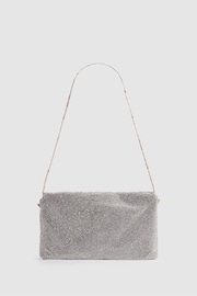 Reiss Silver Soho Embellished Chainmail Shoulder Bag - Image 3 of 5