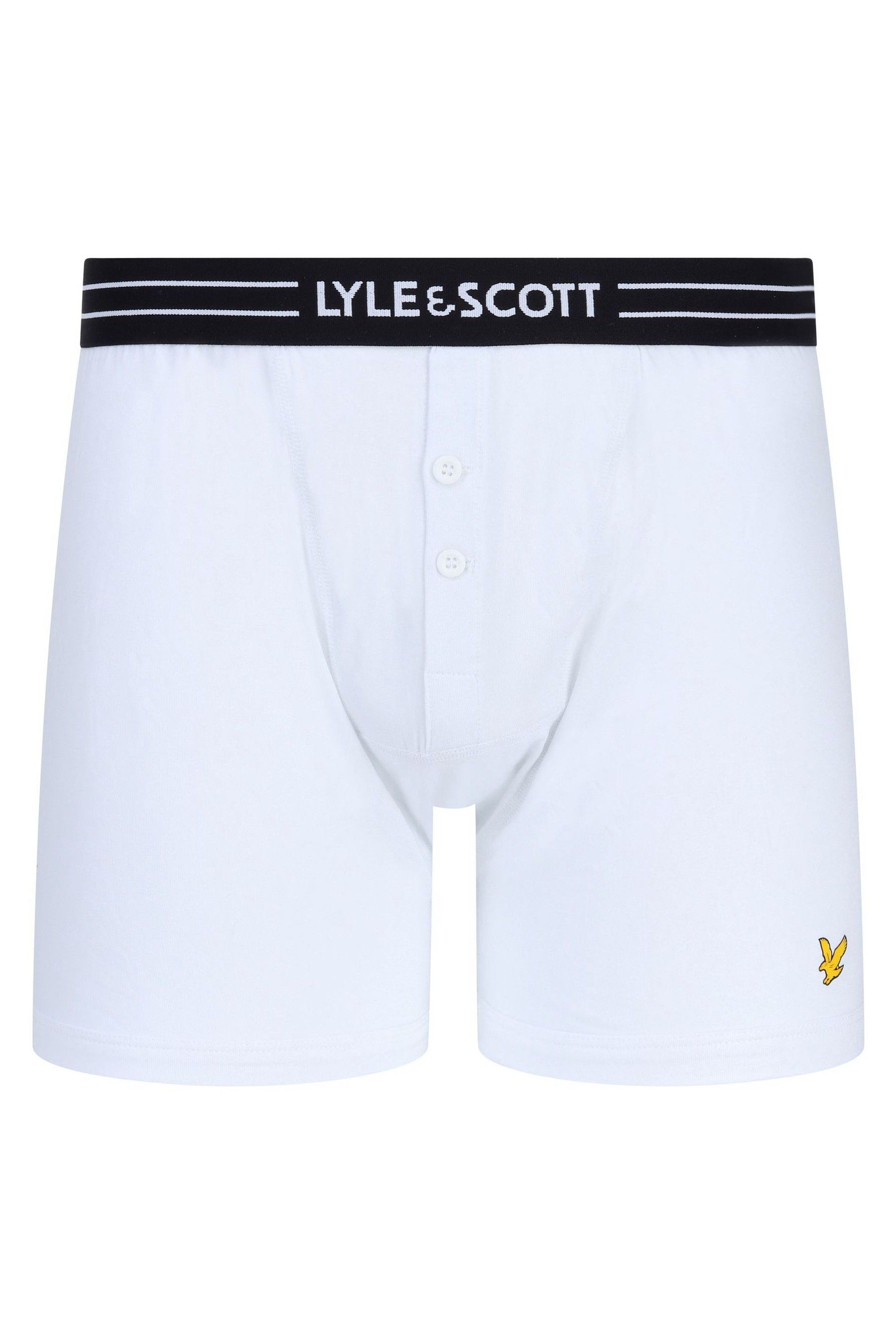 Buy Multi Lyle Scott Button Fly Trunks 3 Pack from Next Luxembourg