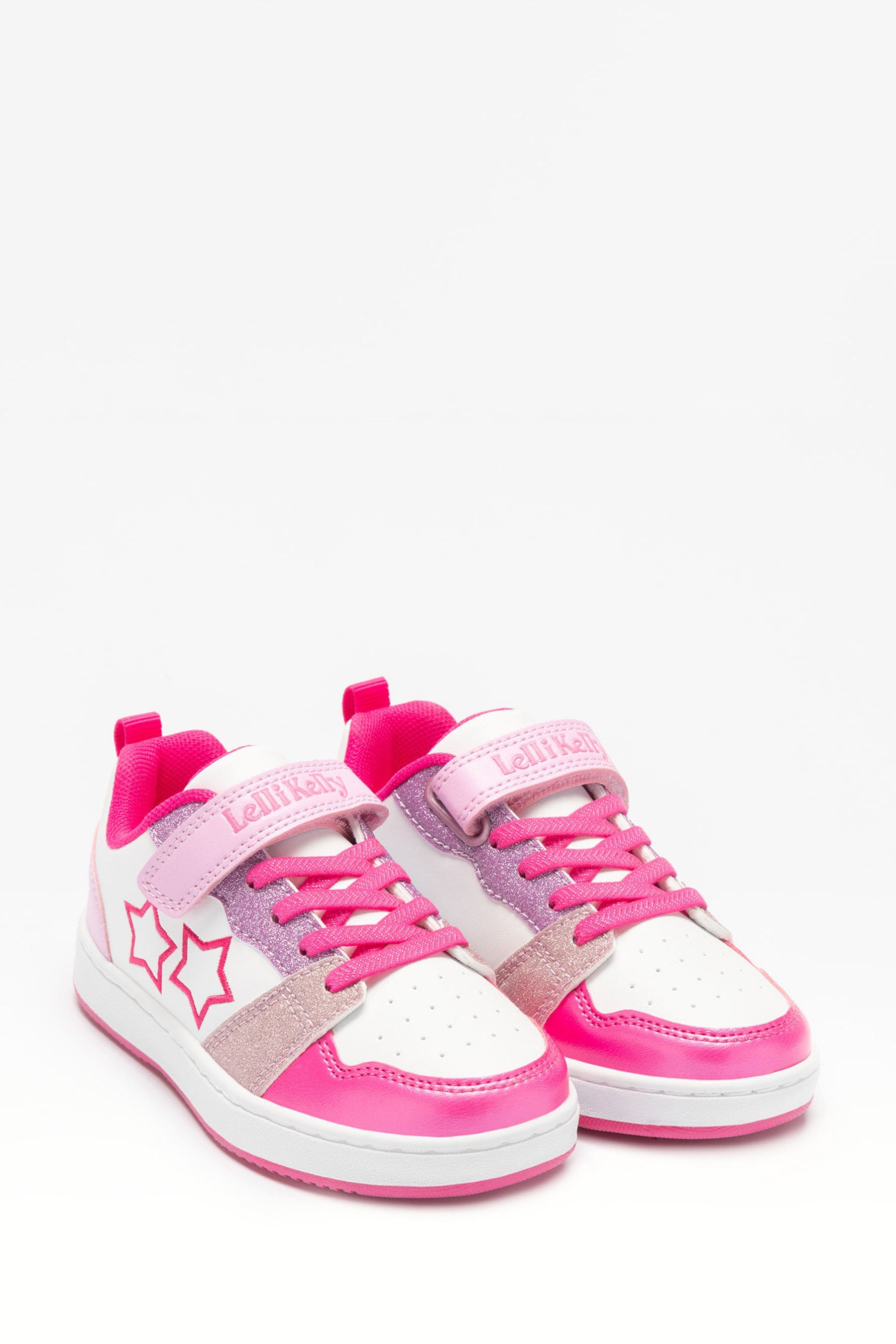 Buy Lelli Kelly Pink Daisy Glitter Trainers from Next Luxembourg