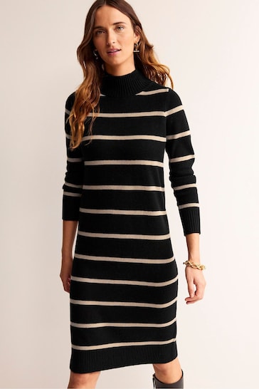 Buy Boden Black Verity Knitted Dress from the Next UK online shop