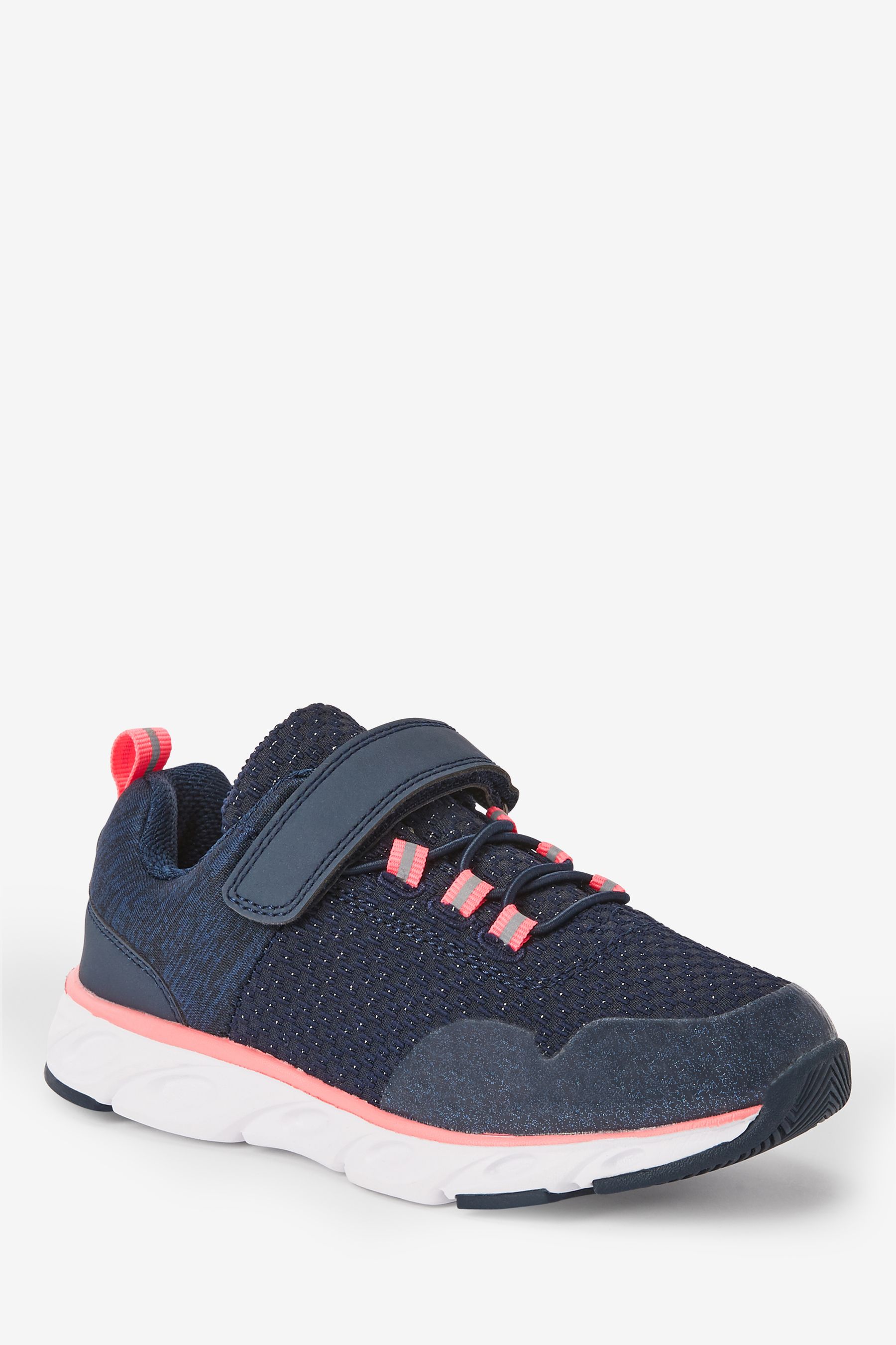 Navy Blue Pink Runner Trainers