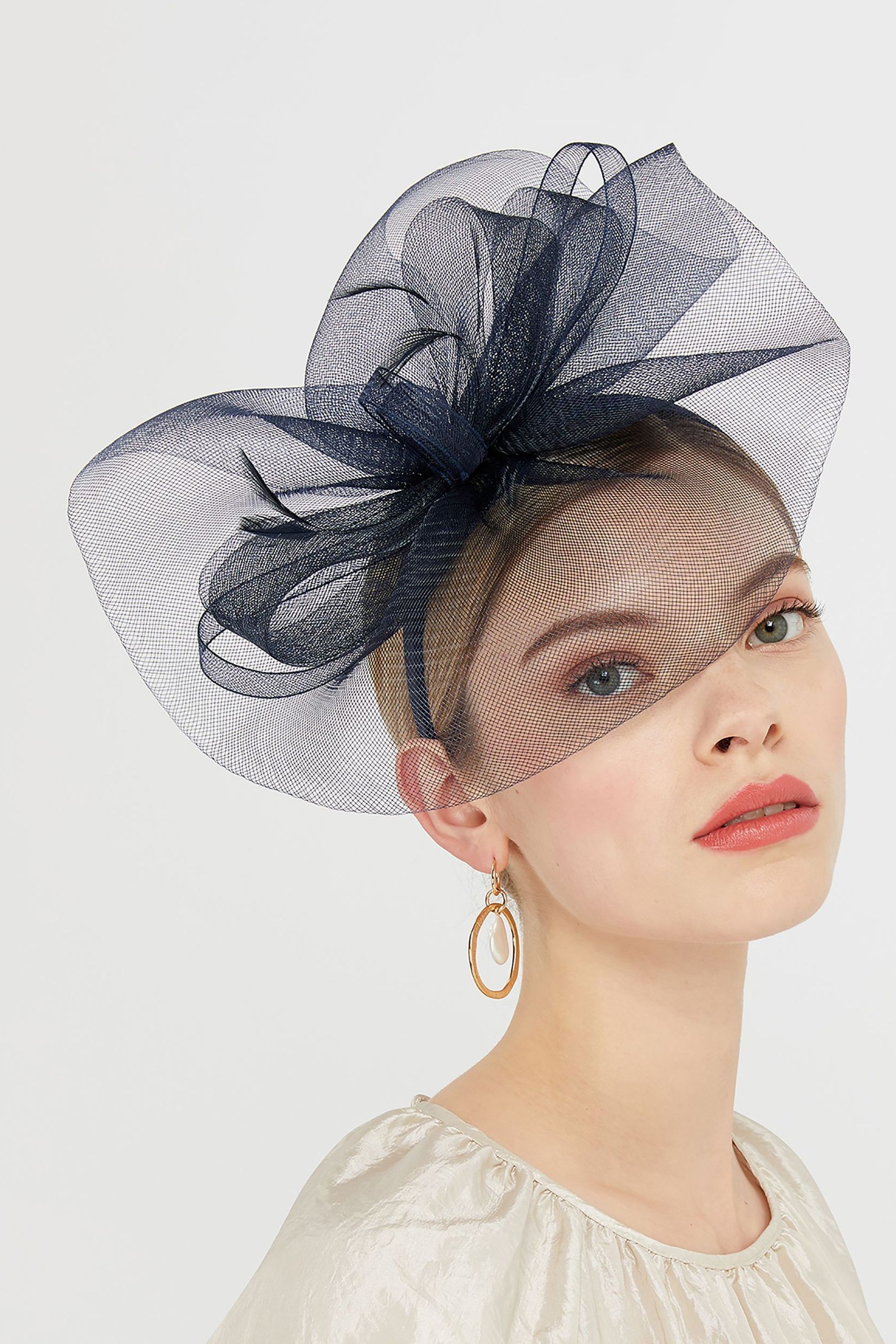 Buy Accessorize Navy Blue Mia Mini Crin Fascinator from Next Belgium