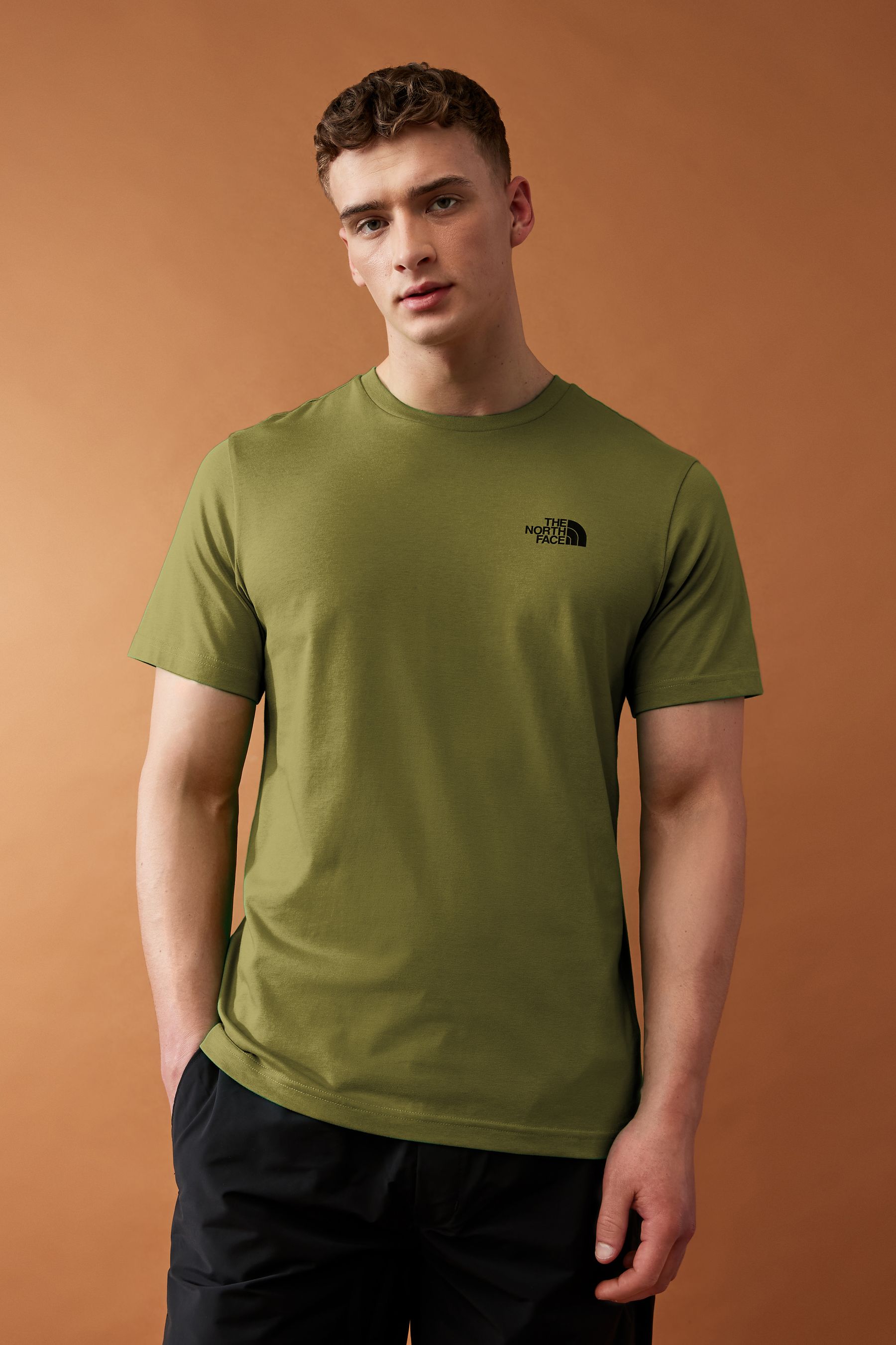 Buy The North Face Light Green Mens Simple Dome Short Sleeve 100 Cotton T Shirt from Next Luxembourg