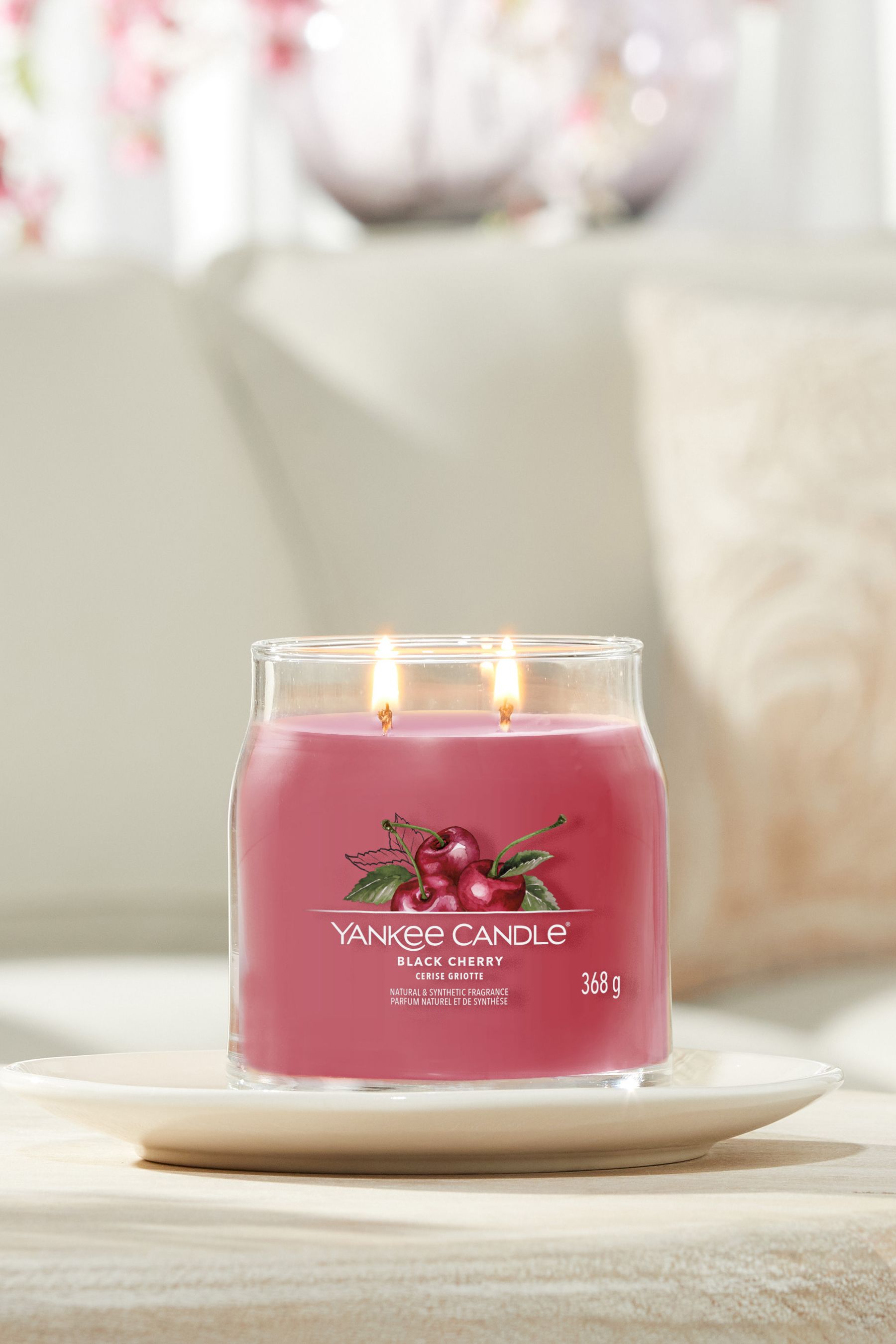 Buy Yankee Candle Red Signature Medium Jar Cherry Scented Candle from