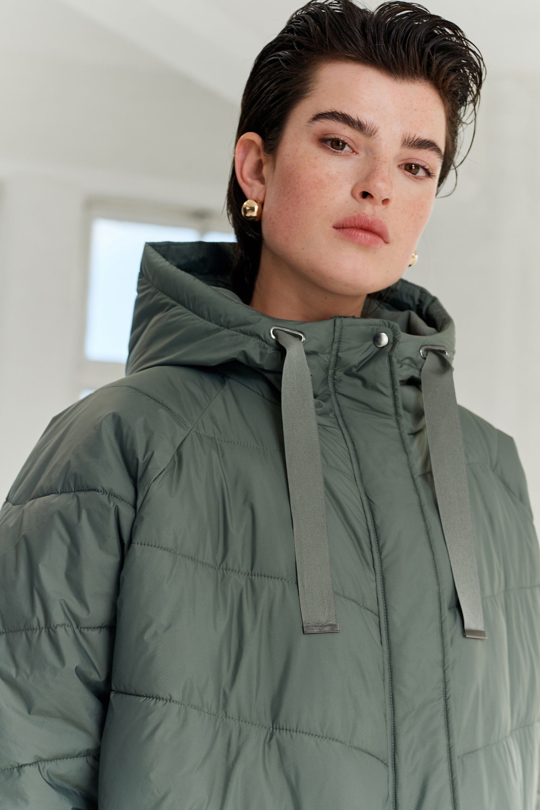 Next green padded jacket cheap