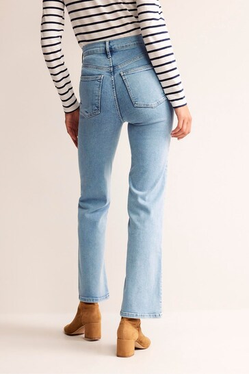 Boden Blue High Rise True Straight Jeans