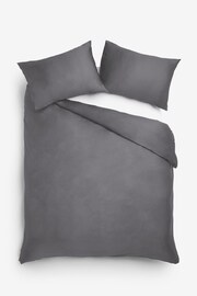 Set of 2 Charcoal Grey Collection Luxe 400 Thread Count 100% Egyptian Cotton Pillowcases - Image 3 of 4