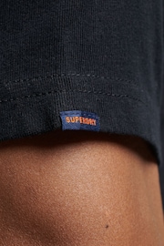 Superdry Black 100% Cotton Studios Jersey Polo Shirt - Image 4 of 7