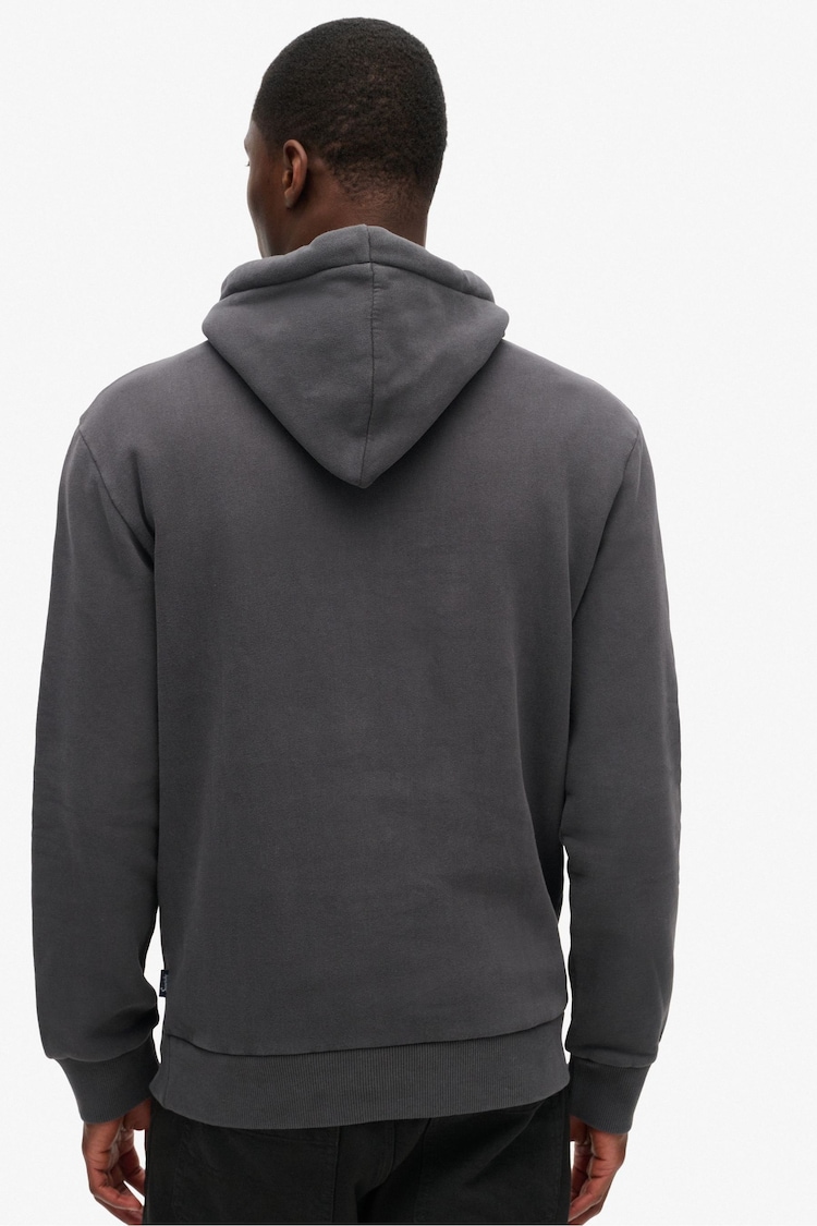 Superdry Athletic Grey Marl New York VL Graphic Hoodie - Image 2 of 6