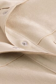 Cream Long Sleeve Suedette Shacket - Image 6 of 6