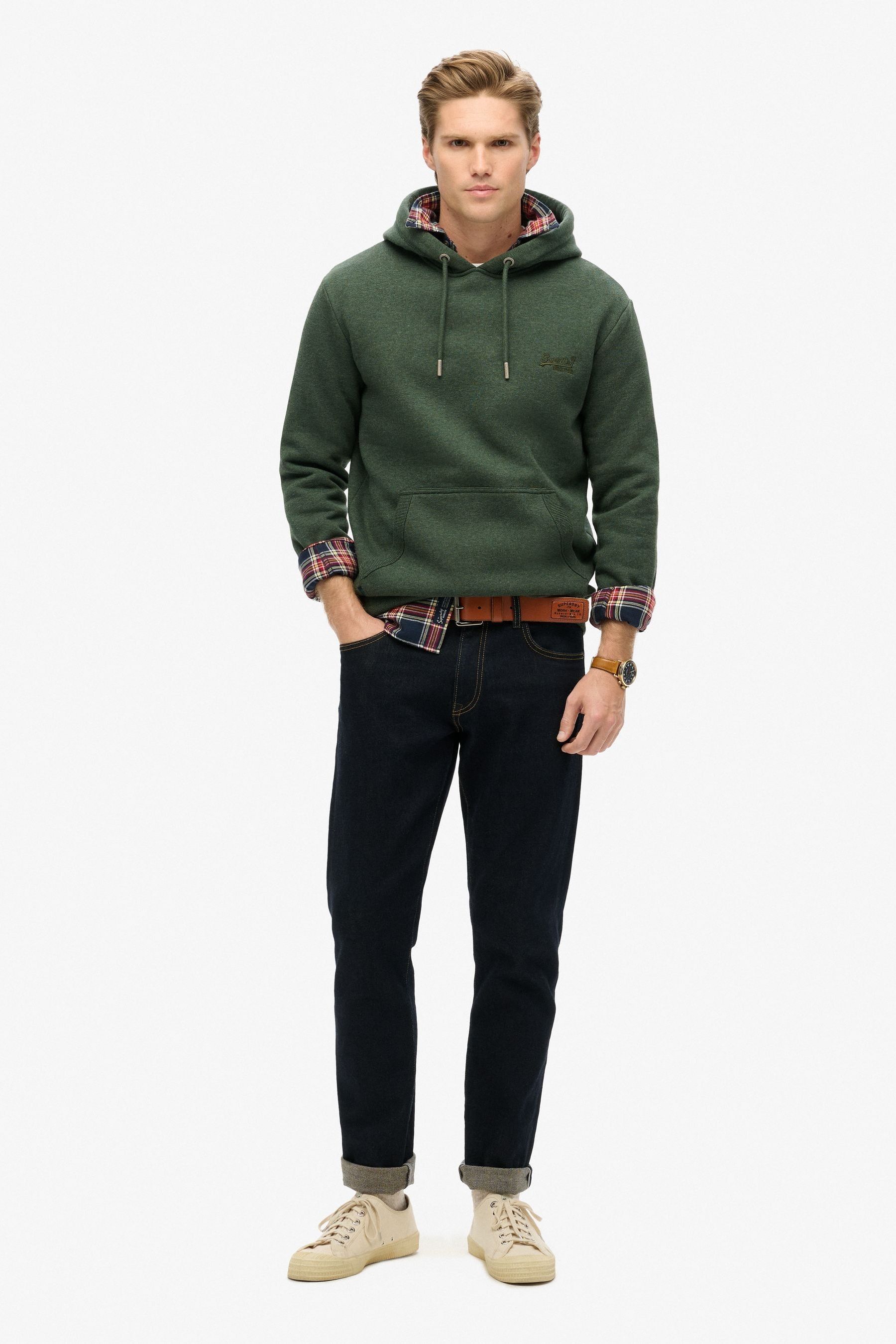 Superdry Essential Logo Hoodie Green XL Man M2013110A B6V XL