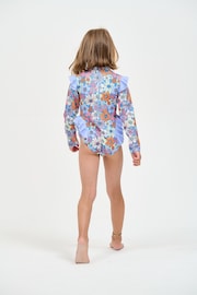 Nicole Miller Purple Long Sleeves Rash Guard - Image 2 of 3