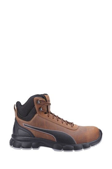 Puma® Safety Brown Condor Mid Lace-Up Safety Boots