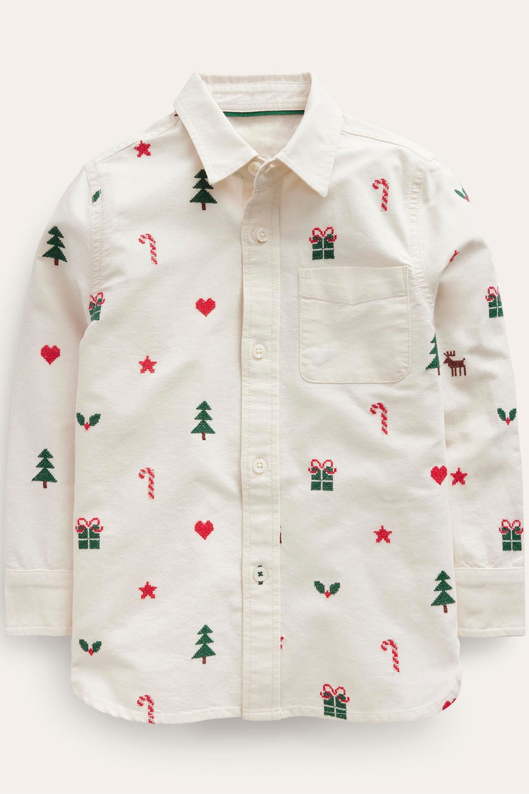Embroidered oxford shirt sales