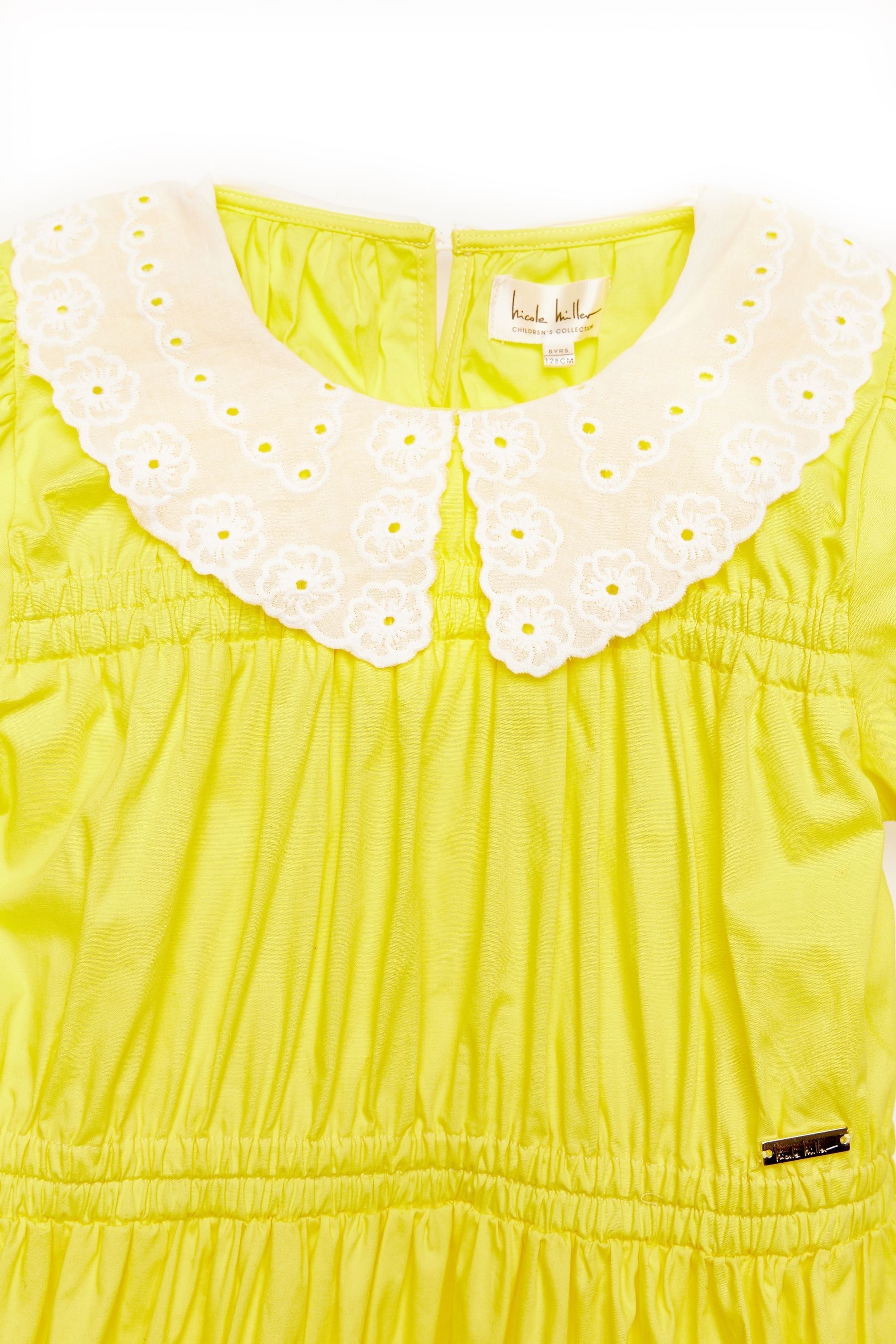 Nicole miller yellow dress top