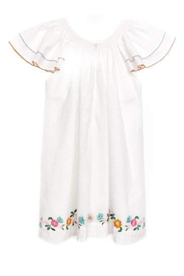 Nicole Miller Cotton White Dress