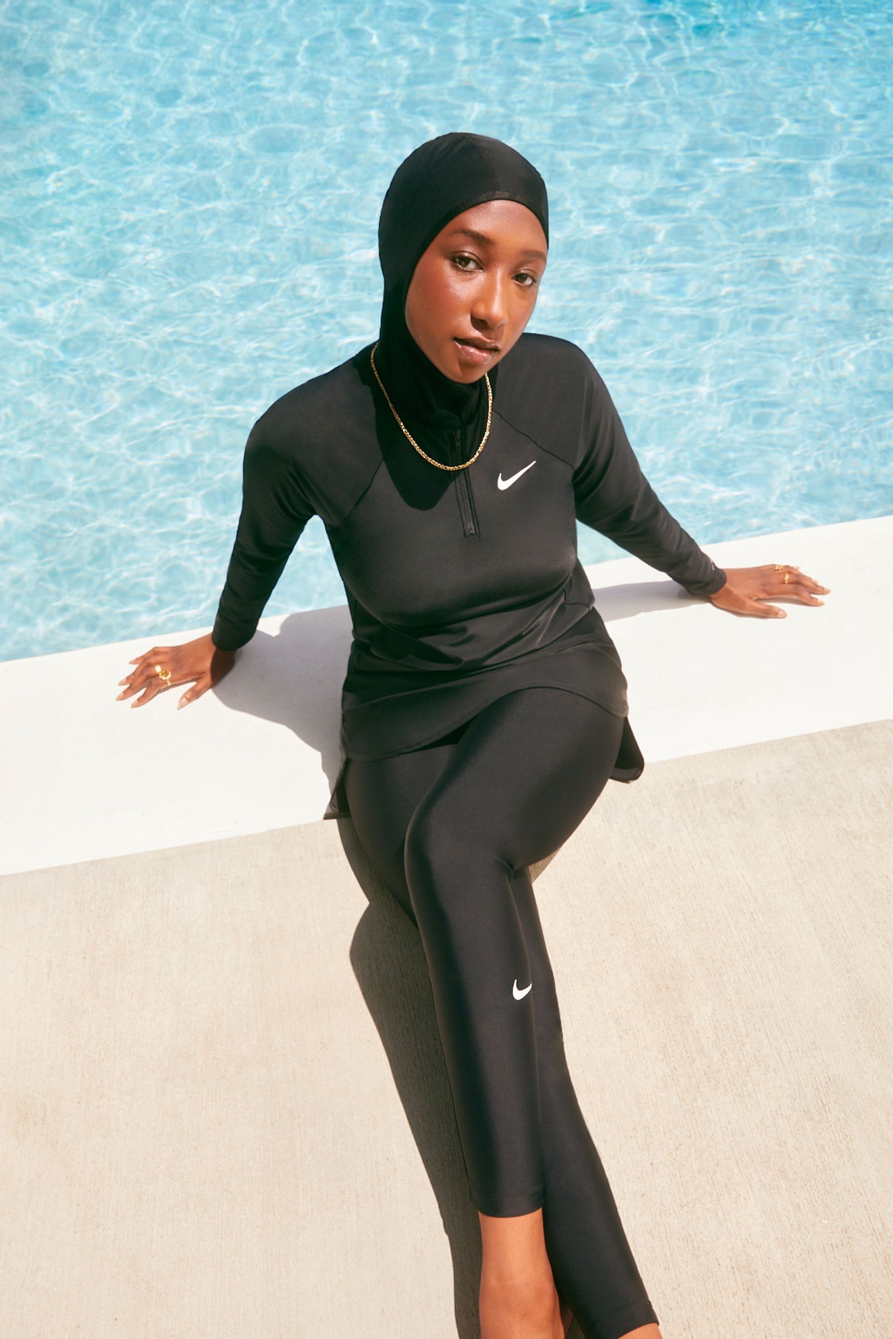 Buy Nike Black Victory Full Coverage Swimming Leggings from Next Denmark
