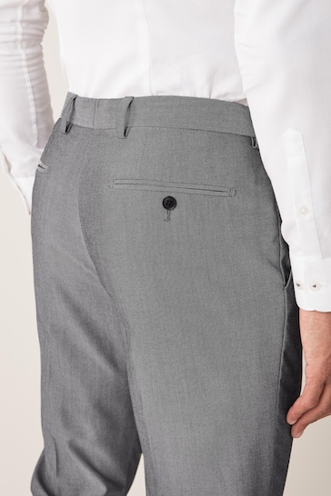 Light Grey Slim Suit Trousers