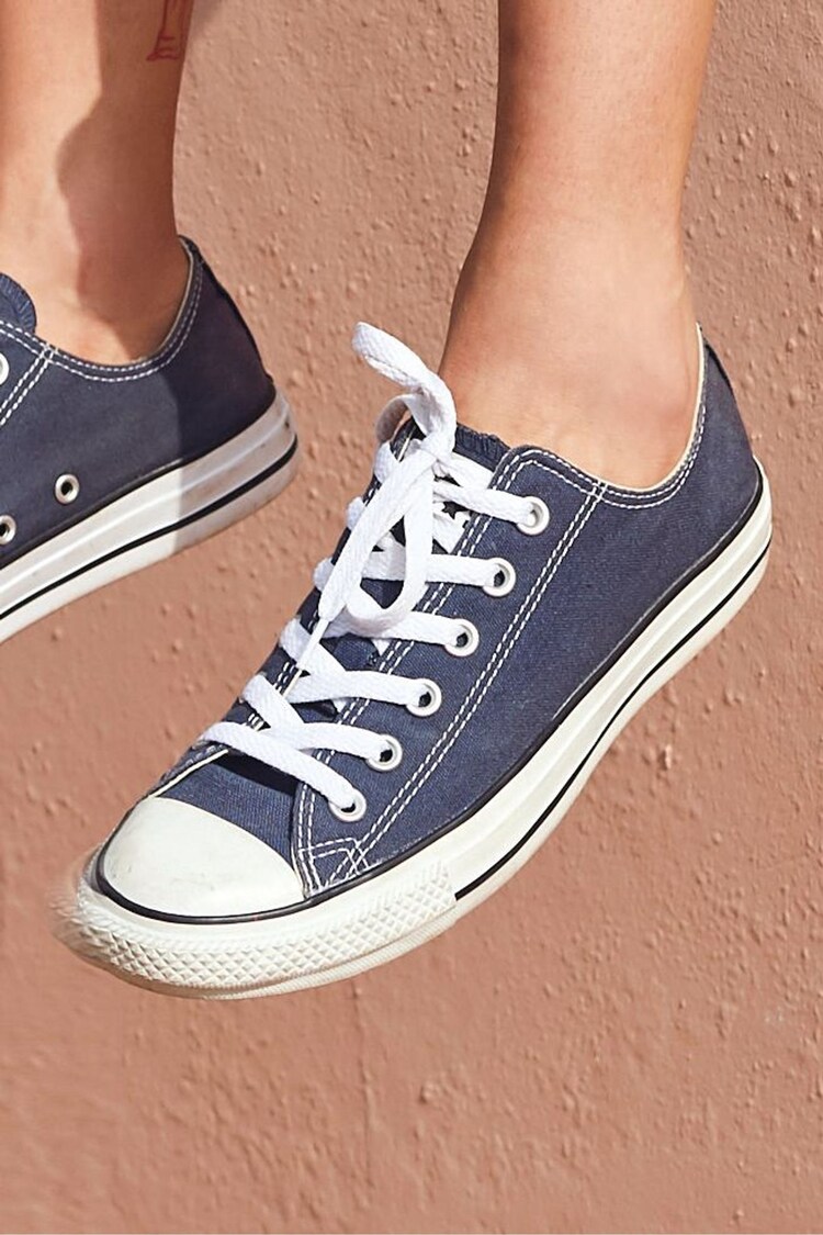 Converse Navy Regular Fit Chuck Taylor All Star Ox Trainers - Image 3 of 5